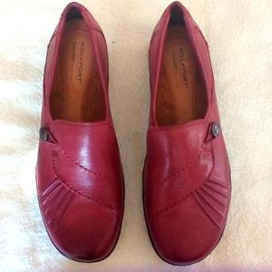 Cobb Hill Paulette Red CAG01BG Women's Casual Shoe (Red Slip-on Flat) Sz 8.5